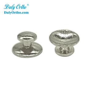 Orthodontic Lingual Buttons Round with Plain Base for Dental