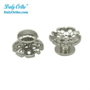 Orthodontic Lingual Buttons Round Hollow Out for Dental